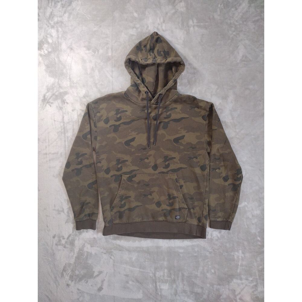 Denim & Flower Ricky Singh Camo Hoodie Mens Large Sweatshirt Army Military Y2K